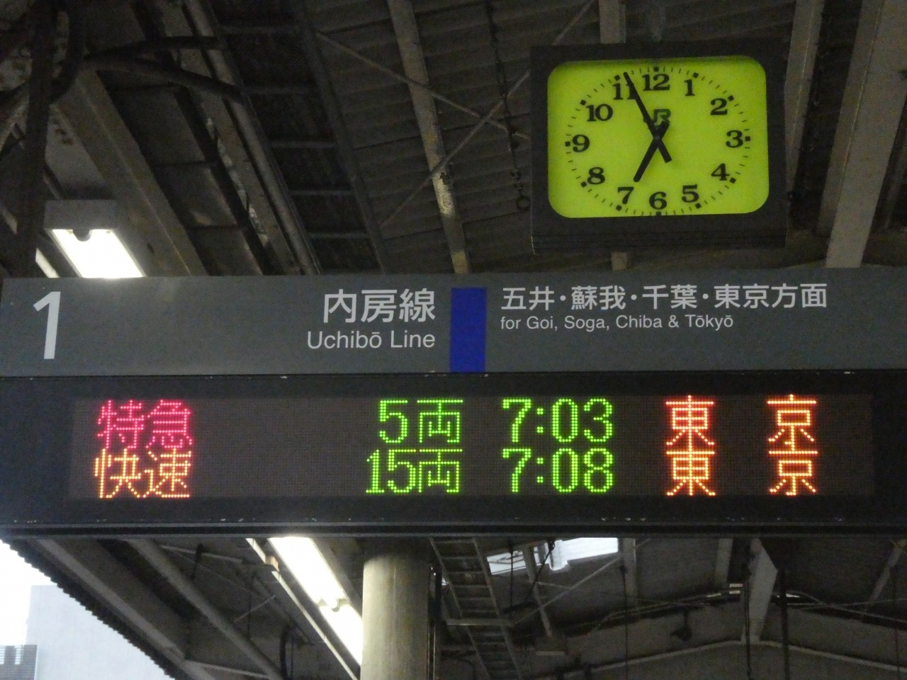 鉄道方向幕 L特急さざなみ 千倉行 | 鉄道系ブログ whistle